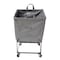 Steele Canvas Basket 2 BU Elevated Truck Grey Vinyl w/Grey Vinyl - 2in Stem Casters 92E2VGRYVGRYM2S - alternate 3